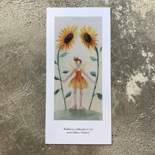 Onnittelukortti - Kukkia ja rakkautta