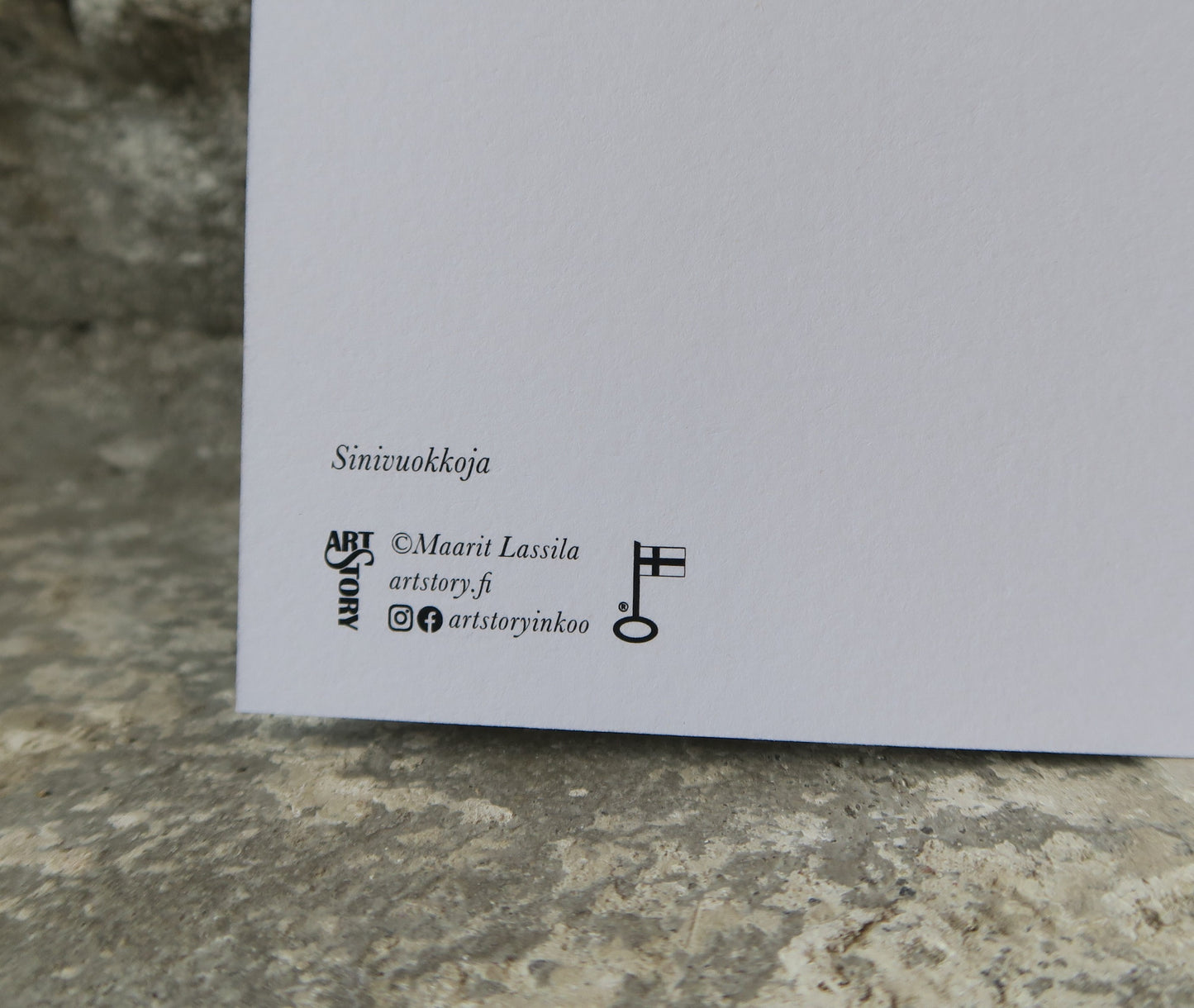 Kortti - Sinivuokkoja A4