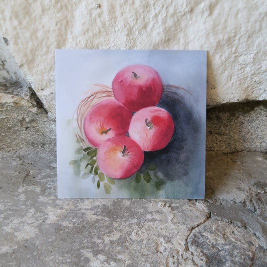 Kortti - Punaposket 14,9 x 14,9 cm