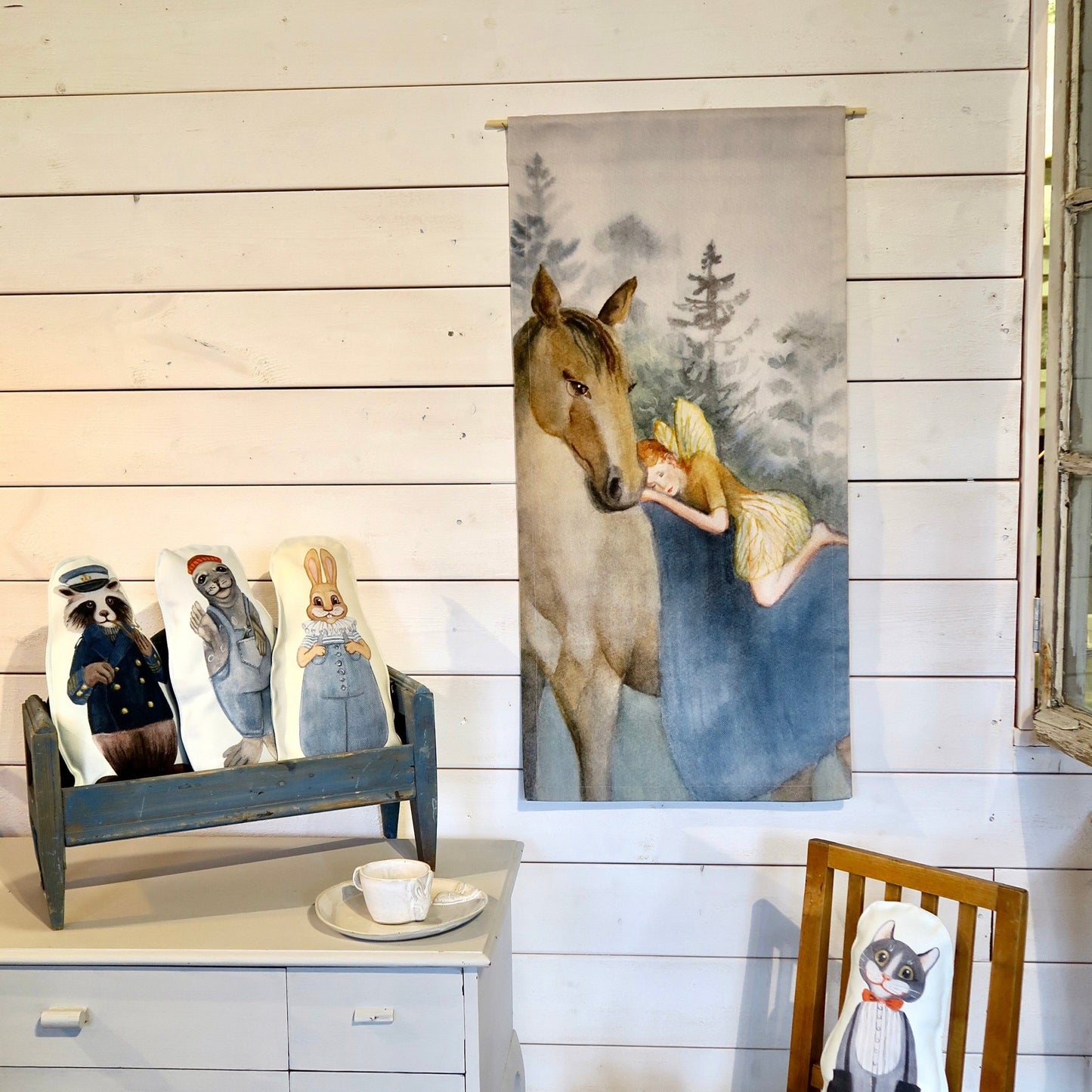 Seinävaate "Jokainen tarvitsee joskus lepohetken"