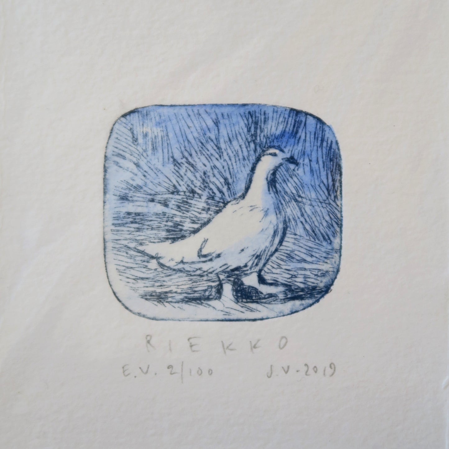 Riekko 2/100, Joonas Vähäsöyrinki, taidegrafiikan vedos