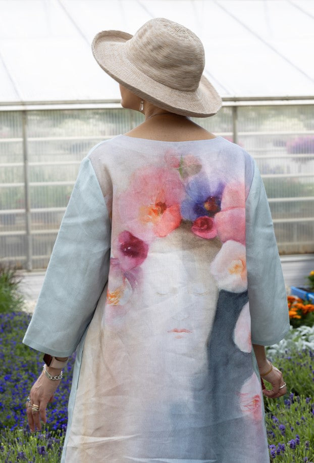 Pellavamekko Jeanne D'Arc malli 1