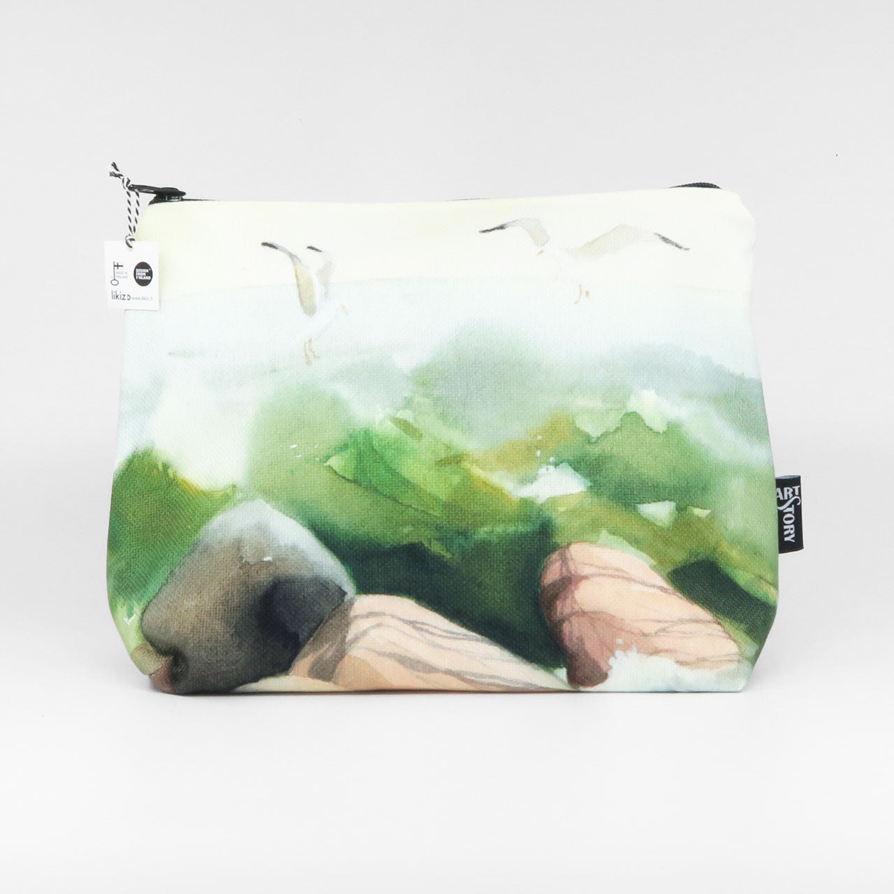 Toilettilaukku - Lokit rannalla