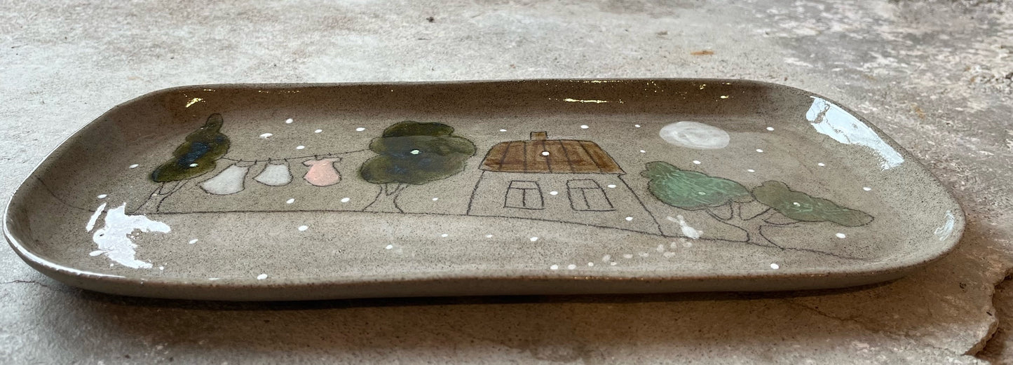 Pitkä Story- tarjoilulautanen