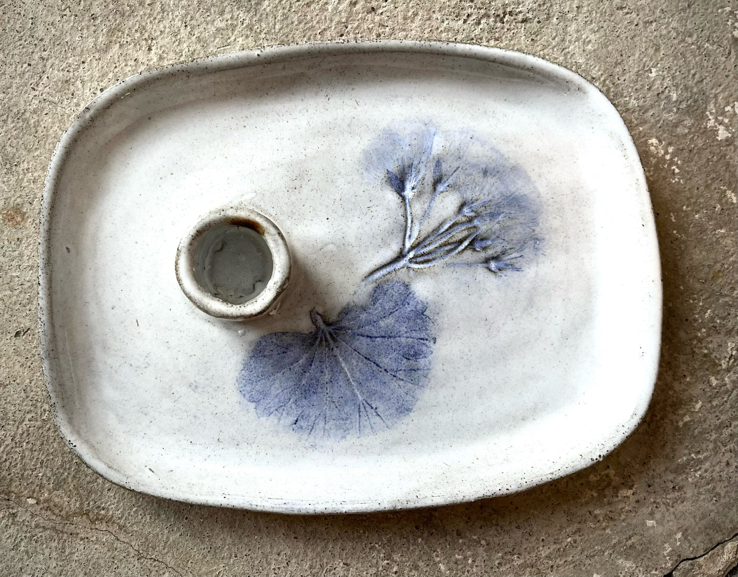 Pelargonia- kynttilälautanen