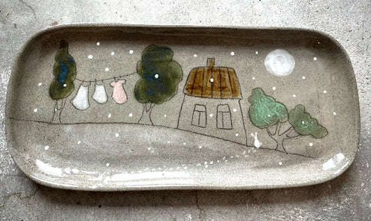 Pitkä Story- tarjoilulautanen