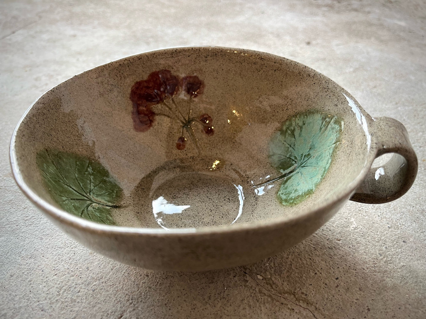 Pelargonia Latte/tee- kuppi