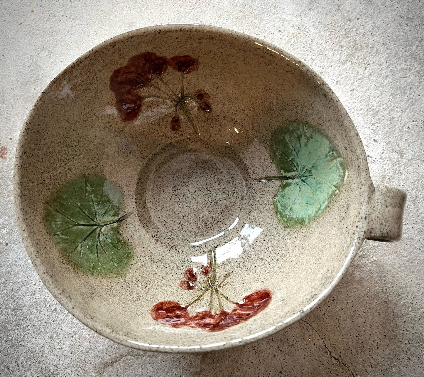 Pelargonia Latte/tee- kuppi